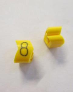 Cable noticeable clip 2-4 yellow/black 8   diameter 4-10mm